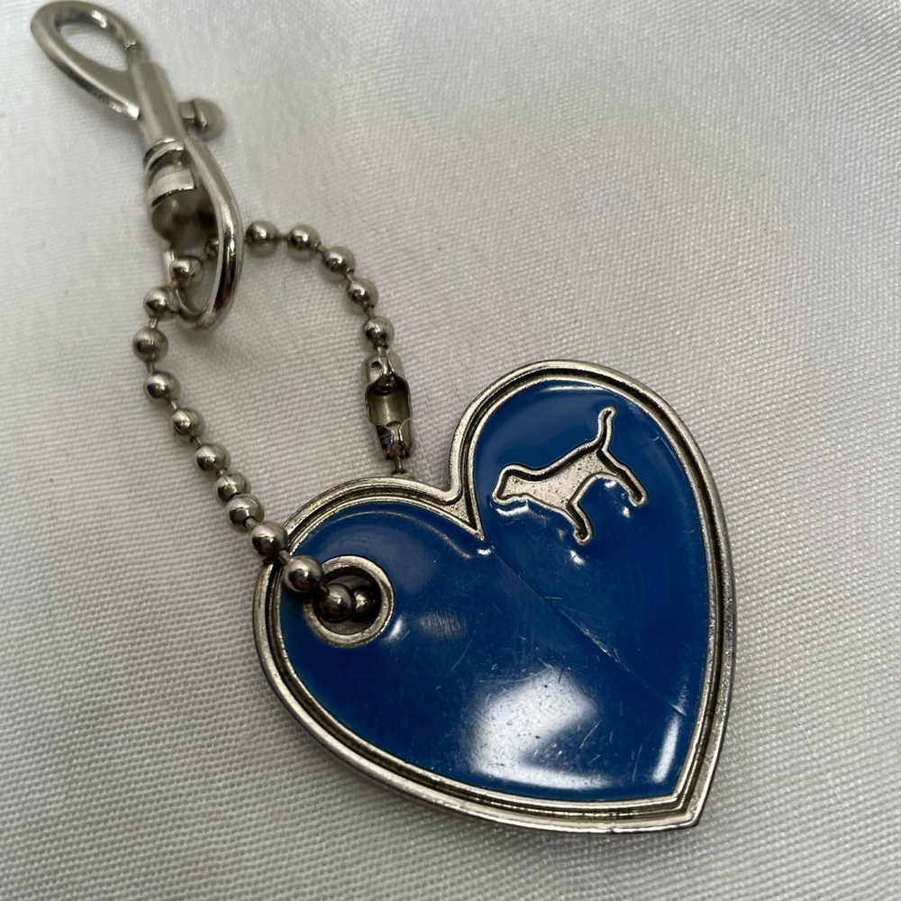 PINK Victoria's Secret Dog Logo Keychain